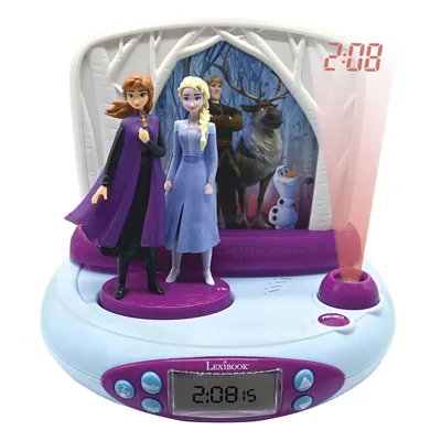 Reloj Despertador Proyector 3D Frozen Disney