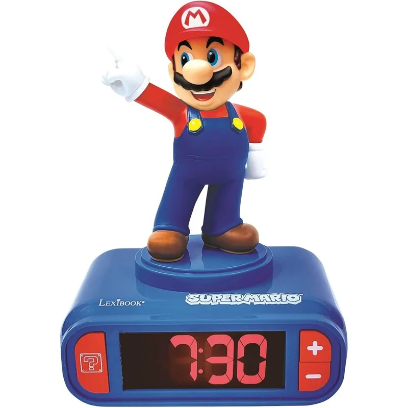 Despertador digital luz nocturna Mario Super Mario Bros