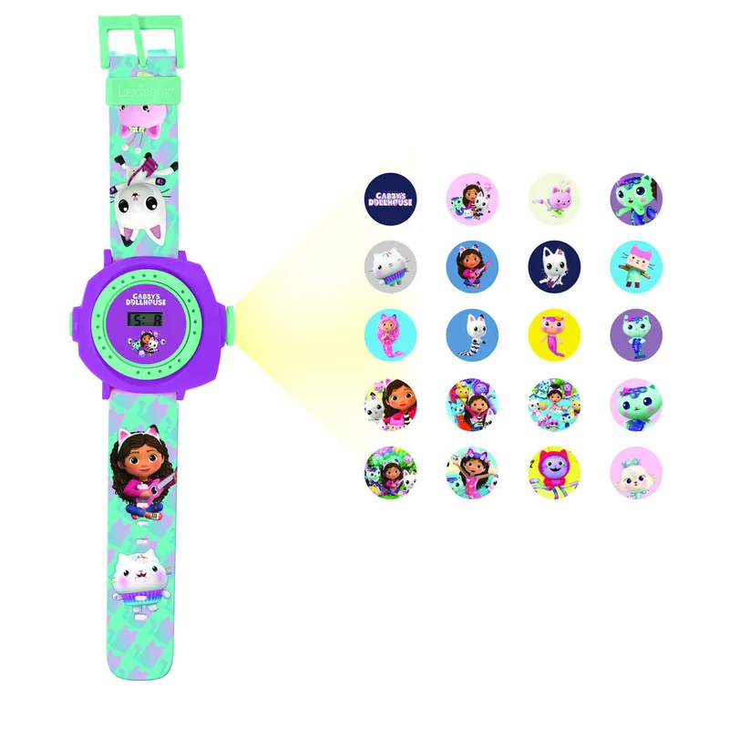 Reloj Digital proyecciones La Casa de Muñecas de Gabby