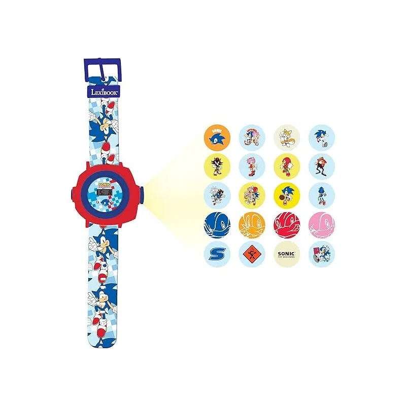 Reloj Digital proyecciones Sonic The Hedgehog