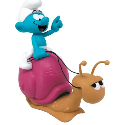 Figura hucha Pitufo Caracol Los Pitufos 19cm