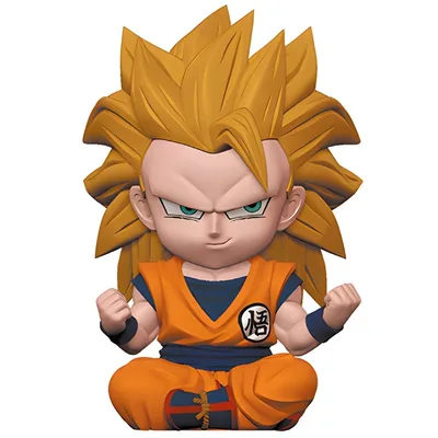Figura hucha Son Goku Super Saiyan 3 Dragon Ball Z 15cm