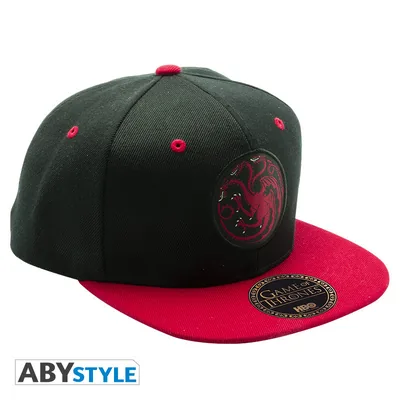 Gorra snapback Juego de Tronos Targaryen negra y roja