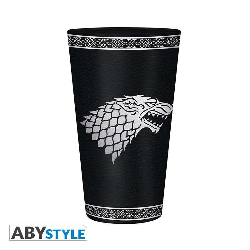 Vaso grande premium Juego de Tronos Stark foil 400 ml