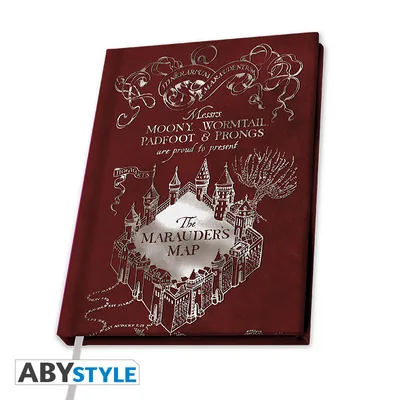 Cuaderno A5 Harry Potter Mapa del Merodeador