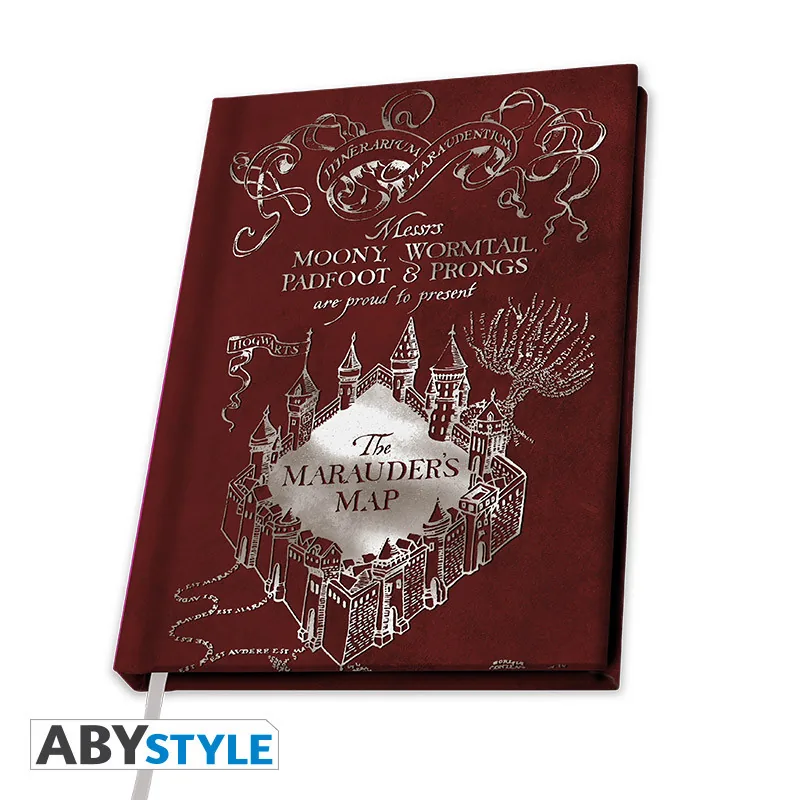 Cuaderno A5 Harry Potter Mapa del Merodeador