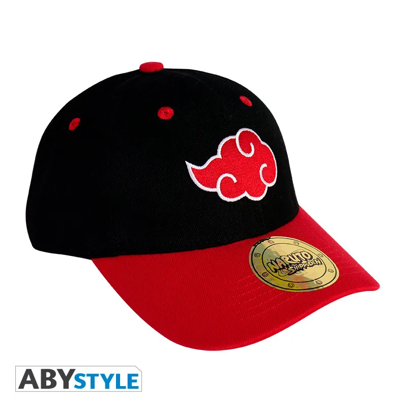Gorra Naruto Shippuden Akatsuki negra y roja