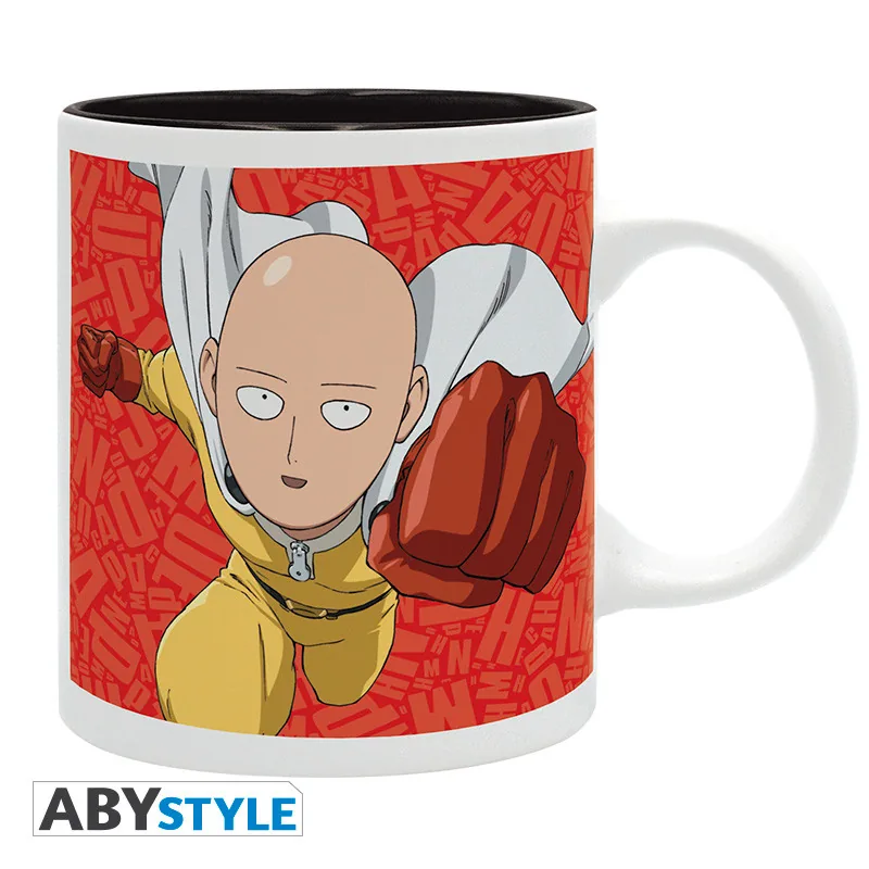 Taza One Punch Man Saitama y héroes de clase S 320 ml