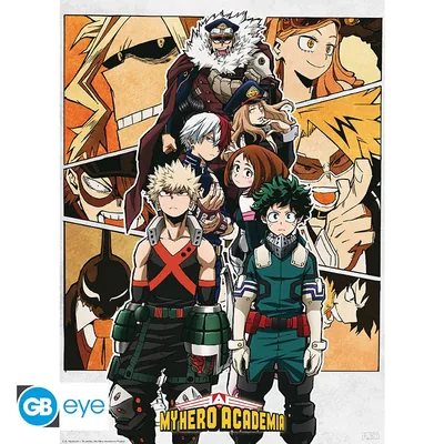 Póster Chibi My Hero Academia Grupo 52x38 cm