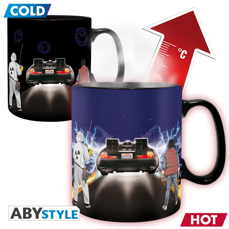 Taza termosensible Regreso al Futuro Máquina del tiempo 460 ml