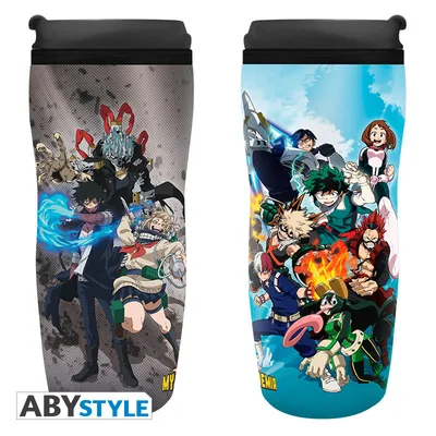 Taza de viaje My Hero Academia Héroes contra villanos 355 ml