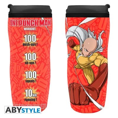 Taza de viaje One Punch Man Saitama 355 ml