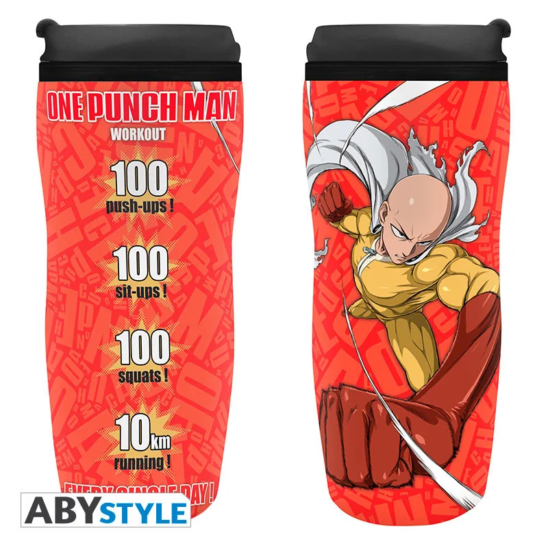 Taza de viaje One Punch Man Saitama 355 ml