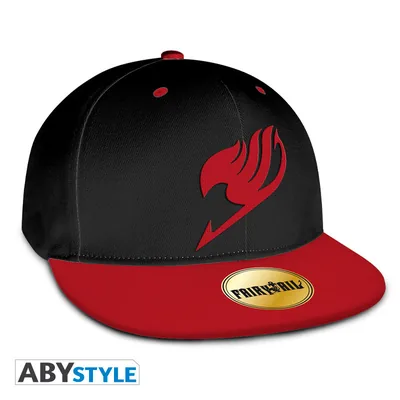 Gorra snapback Fairy Tail negra y roja Emblema
