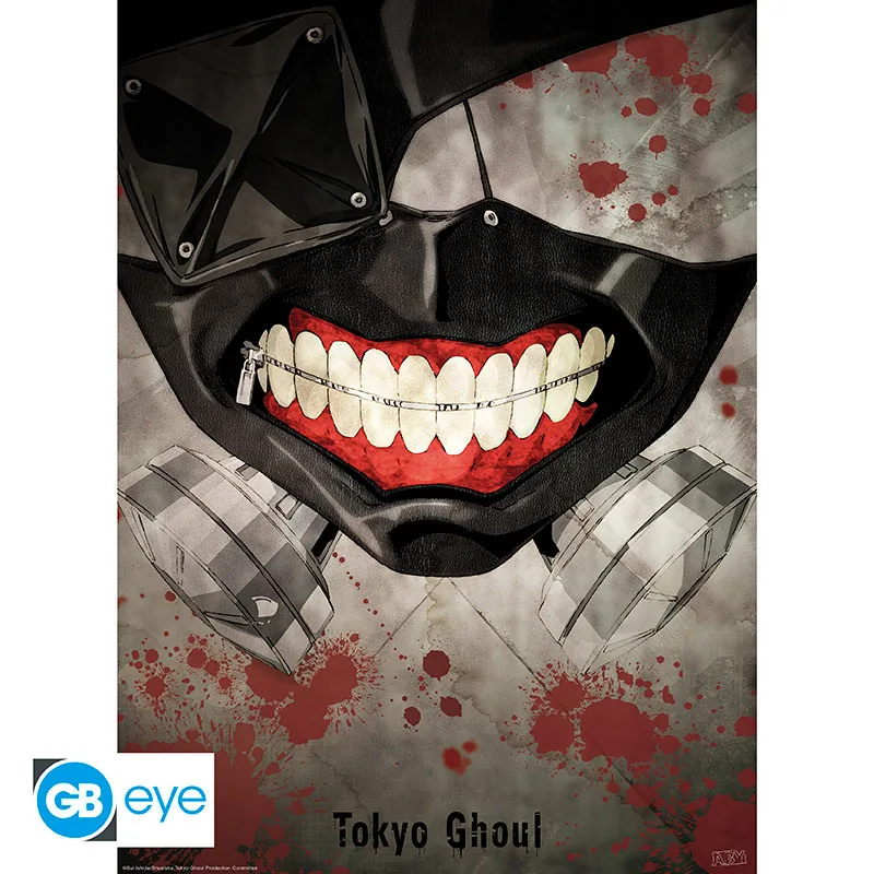 Póster Chibi Tokyo Ghoul Máscara 52x38 cm