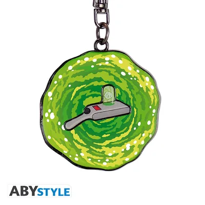 Llavero con movimiento Rick y Morty Portal Gun