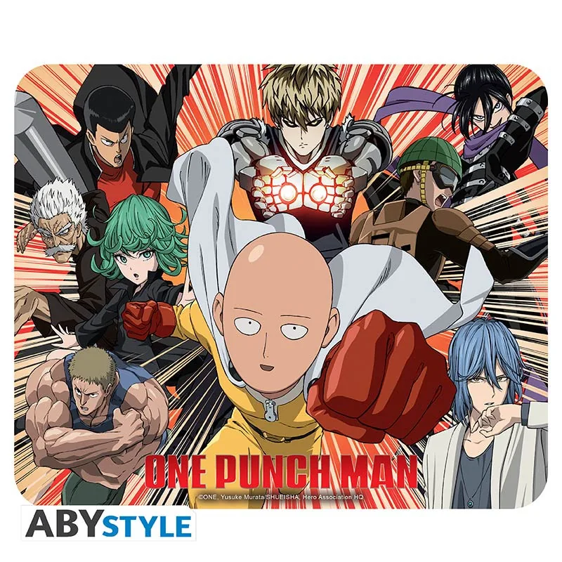 Alfombrilla de ratón flexible One Punch Man Héroes