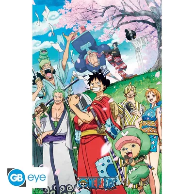 Póster Maxi One Piece Wano 91,5x61 cm