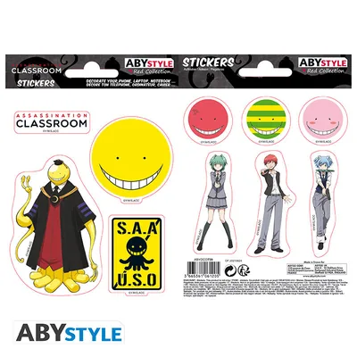 Pegatinas Assassination Classroom Koro 16x11 cm (2 hojas)