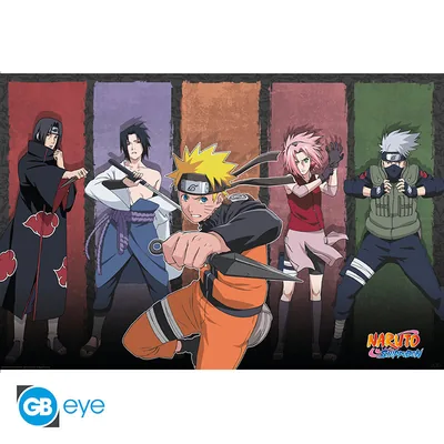 Póster Maxi Naruto Shippuden Naruto y aliados 91,5x61 cm