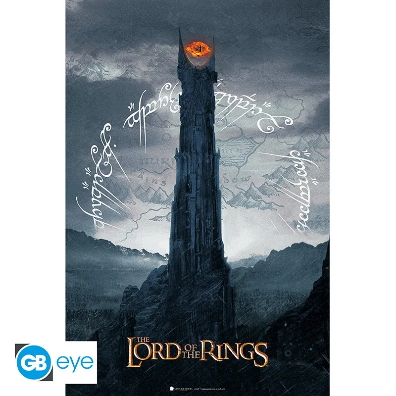 Póster El Señor de los Anillos Torre de Sauron 91,5x61 cm