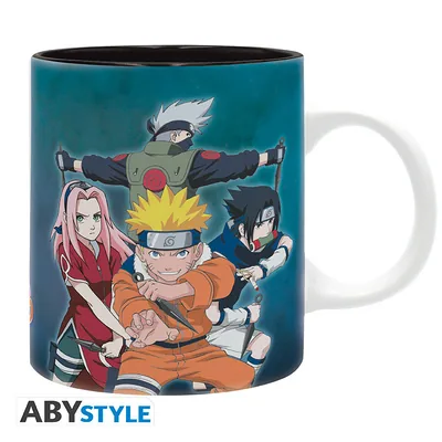 Taza Naruto Team 7 vs Haku y Zabuza 320 ml