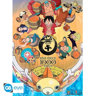 Póster One Piece 1000 Logs Cheers 52x38 cm