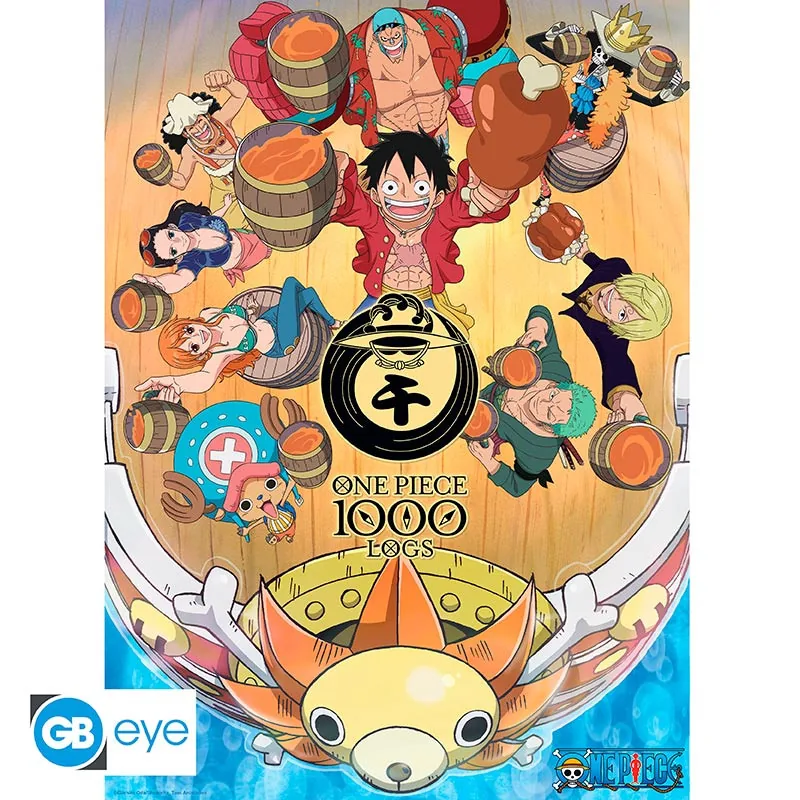 Póster One Piece 1000 Logs Cheers 52x38 cm