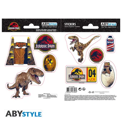 Pegatinas Jurassic Park Dinosaurs 16x11 cm