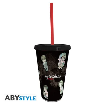 Vaso con pajita Junji Ito Chibi Art 470 ml