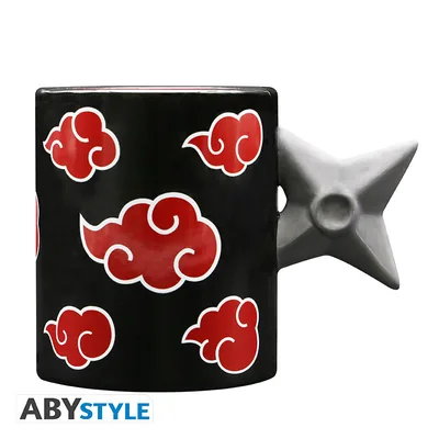 Taza con asa 3D Naruto Shippuden Shuriken Akatsuki 460 ml