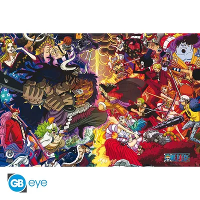 Póster Maxi One Piece 1000 Logs Final Fight 91,5x61 cm