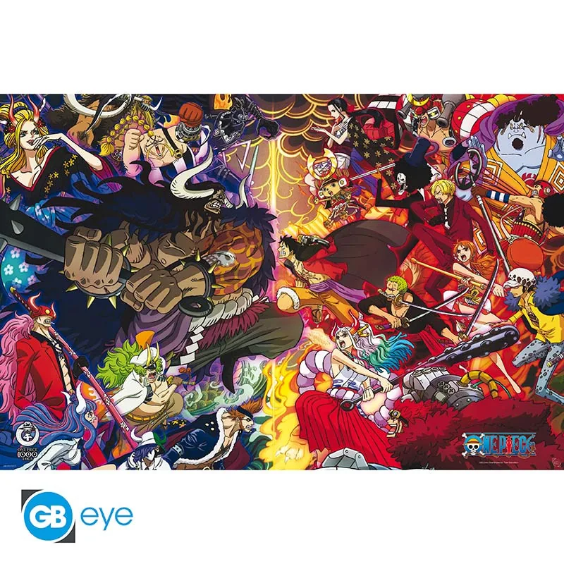 Póster Maxi One Piece 1000 Logs Final Fight 91,5x61 cm