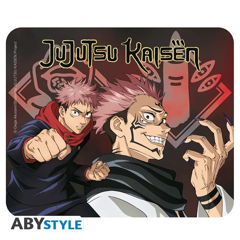 Alfombrilla de ratón flexible Jujutsu Kaisen Itadori y Sukuna 23,5x19,5 cm