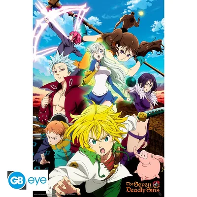 Póster Maxi Los Siete Pecados Capitales T3 Meliodas 91,5x61 cm