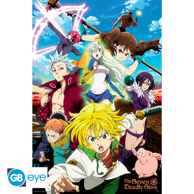 Póster Maxi Los Siete Pecados Capitales T3 Meliodas 91,5x61 cm