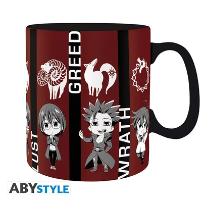 Taza Los Siete Pecados Capitales Chibi 460 ml