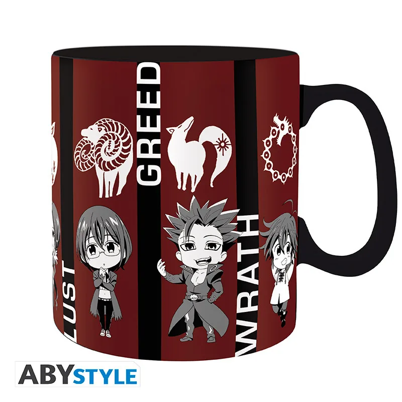 Taza Los Siete Pecados Capitales Chibi 460 ml