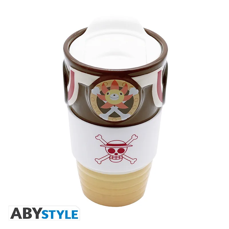 Taza de viaje de cerámica One Piece Thousand Sunny 450 ml