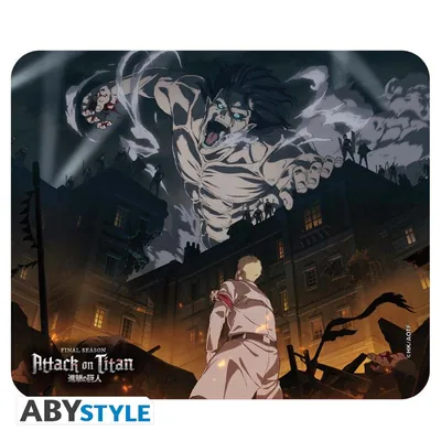 Alfombrilla de ratón flexible Attack on Titan S4 Key Art 23,5x19,5 cm