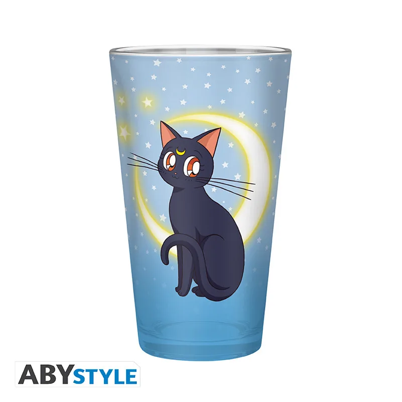 Vaso grande Sailor Moon Luna y Artemis 400 ml
