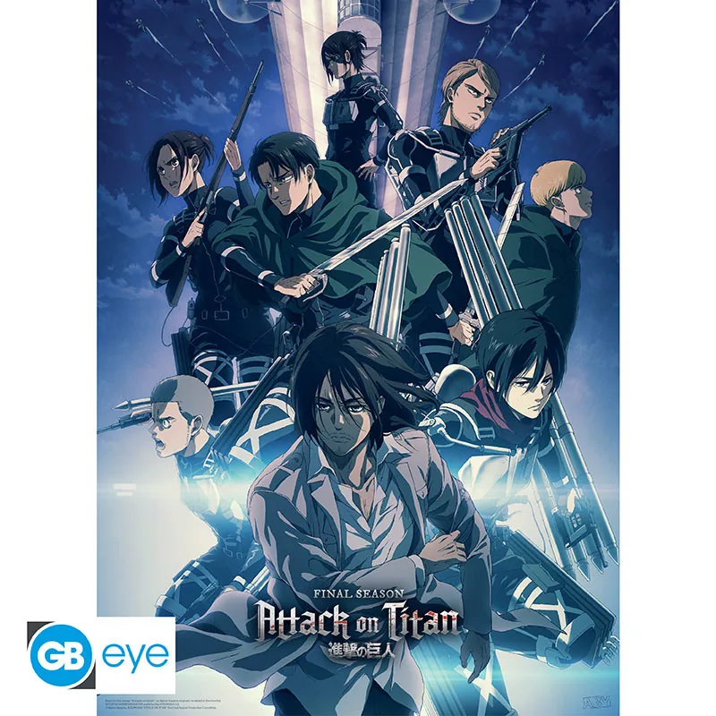 Póster Chibi Attack on Titan S4 Group Shot 52x38 cm