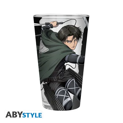 Vaso grande Ataque a los Titanes Levi S4 400 ml
