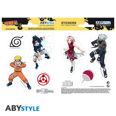 Pegatinas Naruto Equipo 7 16x11 cm (2 hojas)