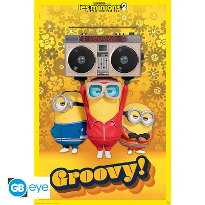 Póster Maxi Minions Groovy! 91,5x61 cm