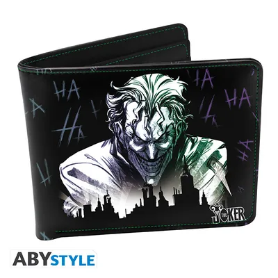 Cartera de vinilo DC Comics Joker risa