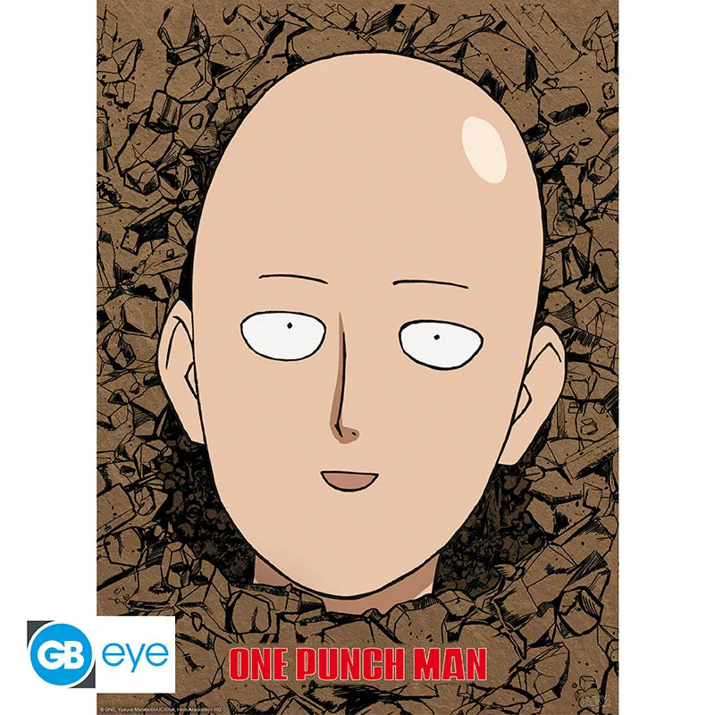 Póster Chibi One Punch Man Smile 52x38 cm