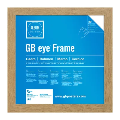 Marco para álbum y vinilo GB eye Roble 31,5x31,5 cm