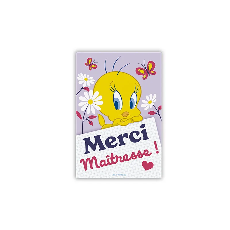 Imán Looney Tunes "Merci maîtresse"