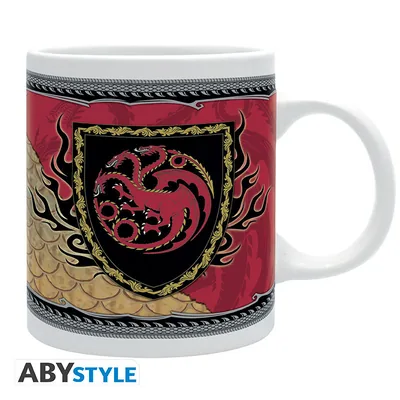 Taza La Casa del Dragón Escudo Targaryen 320 ml